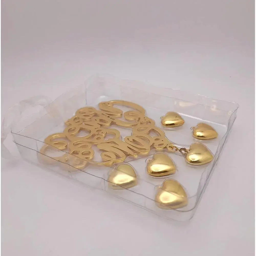 Hallmark Keepsake Our Anniversary You & Me Ornament 2019 Metal 7pc Charms Xmas - Picture 5 of 9